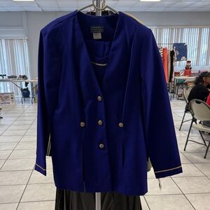 Willow Ridge Royal Blue Blazer with Gold Buttons